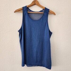 Lululemon Tank Top Mens Blue Sleeveless Muscle Running NO TAGS See Measurements